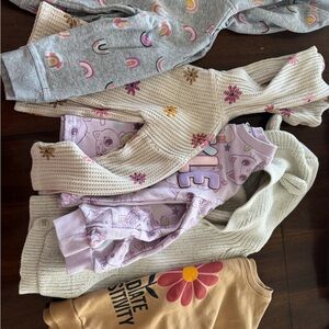 Toddler girl bundle of pull overs and zip up jackets